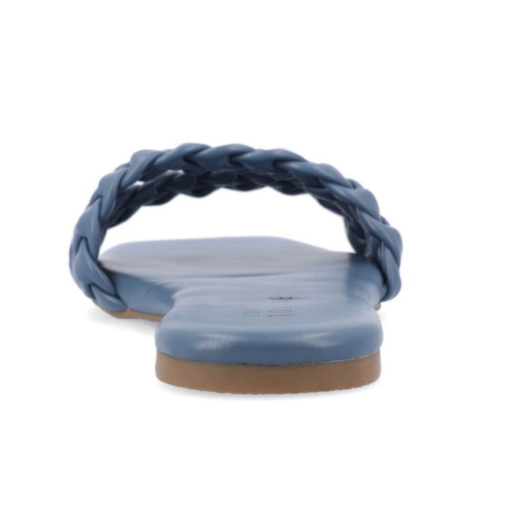 Jornee Collection Women's Sawyer Dual Braided Band Slide Sandels